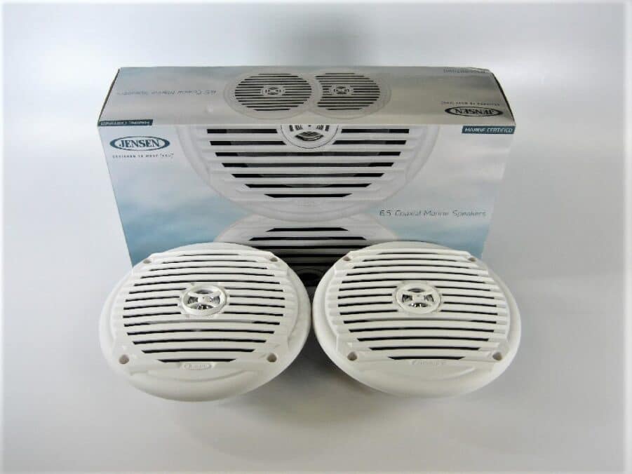 Jensen MS6007W 6.5" Coaxial Marine Speakers - White Grills - New Open Box
