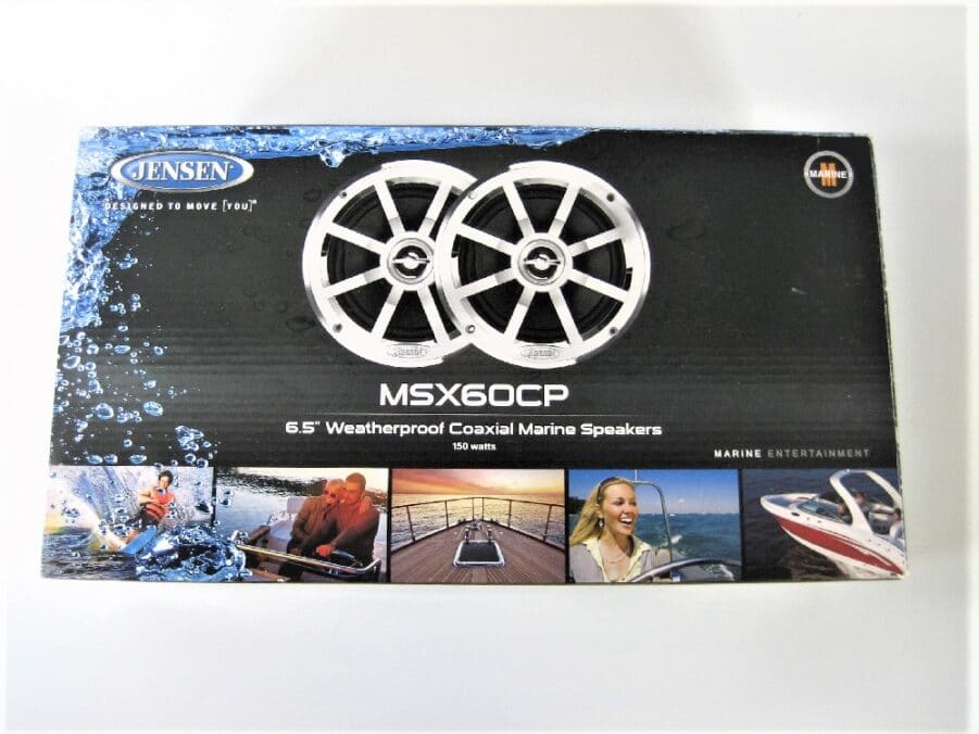 [1 Pair] Jensen 6.5" Coaxial Speakers - Silver/Black - MSX60CP - New in Box - Image 9