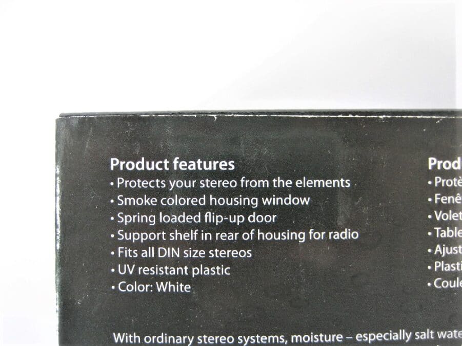 Jensen Water Resistant Stereo Housing White MRH211W New Old Stock Max Marine Electronics