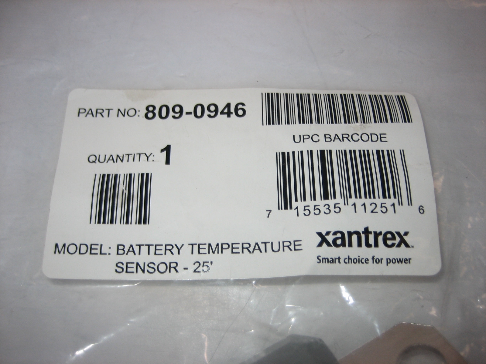 Xantrex NEW Battery Temperature Sensor f/ Freedom SW with 25 Foot Cable