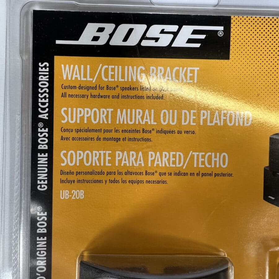 Bose Genuine Accessories UB20B Wall/Ceiling Bracket *PAIR* f/ Cube