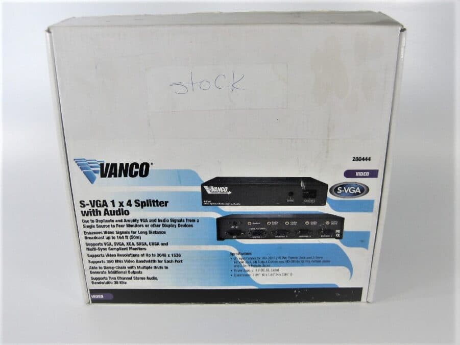 Vanco - S-VGA 1×4 Splitter with Audio - 280444 - New Old Stock - Free Shipping - Image 11