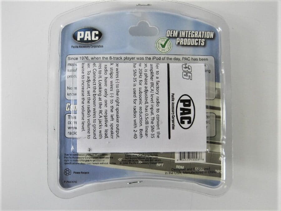 PAC - Adj Line Output Converter 2-50 Watts - SNI-35 - New in Box - Free Shipping - Image 8