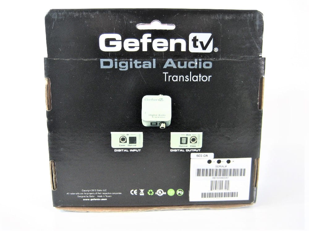 Gefen TV Digital Audio Translator Coaxial to TOSLINK Used Free