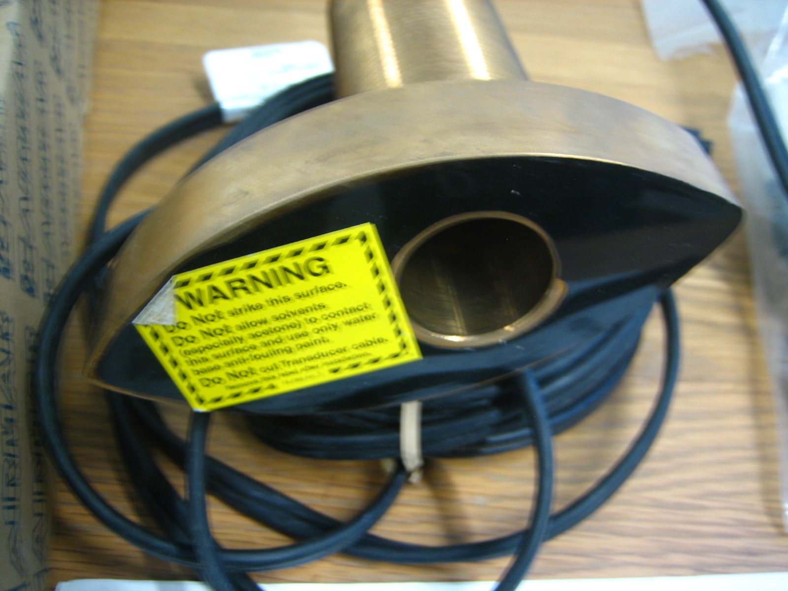 Furuno *NEW* 525STMSD 10 Pin B744V Thru Hull Transducer w/Speed Temp