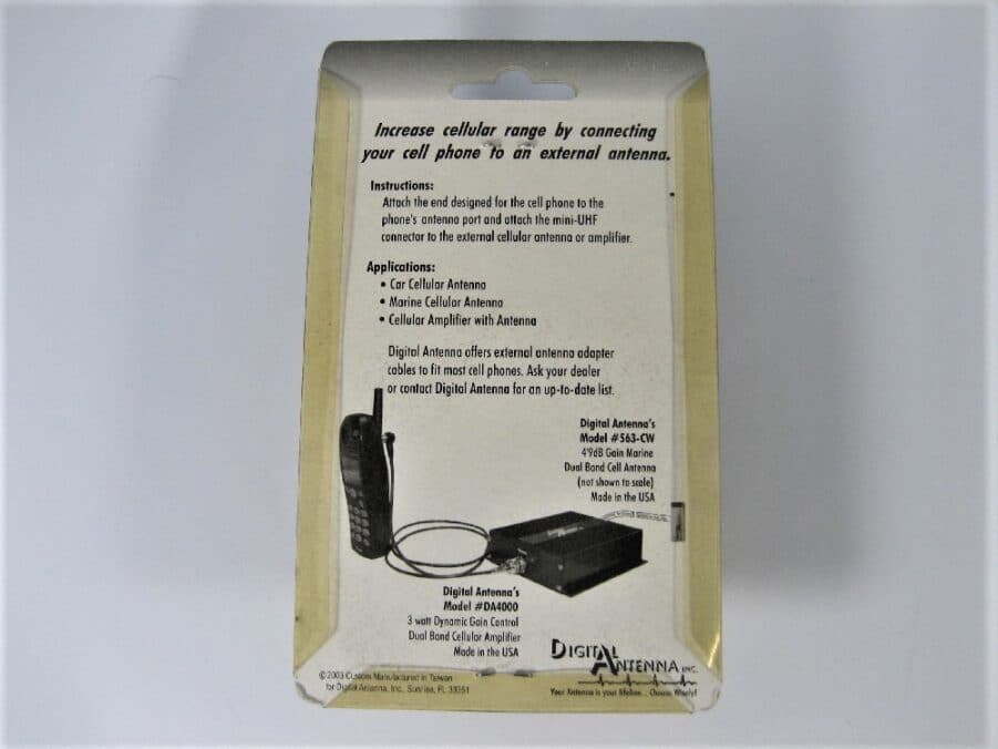 Digital Ant. - External Ant. Adapter Cable - Motorola 720c/730c/731c- DA72M -New - Image 7