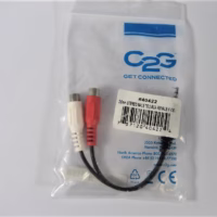 Cable2Go - 3.5mm Stereo Male To Two RCA Stereo Female Y-Cable - 4022 - Free Ship