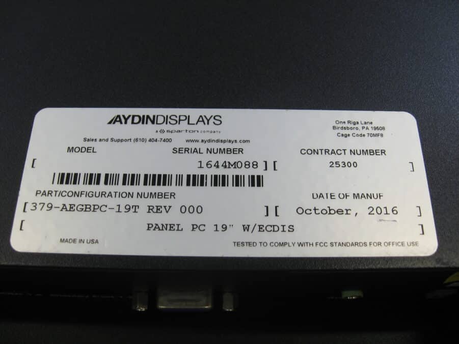 Aydin Displays - 19″ Glass Bridge - Touch Screen - Marine Monitor - AEGBPC-19T - Image 7
