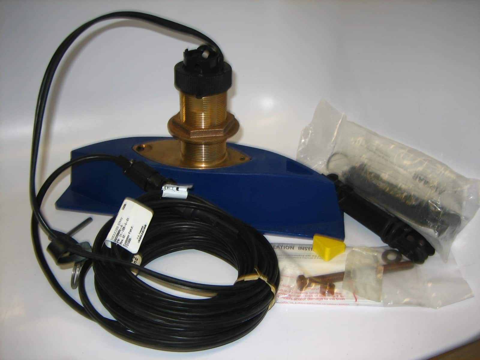 Garmin B744V 6Pin Thru Hull Transducer w/Speed & Temp for GSD22 (=010