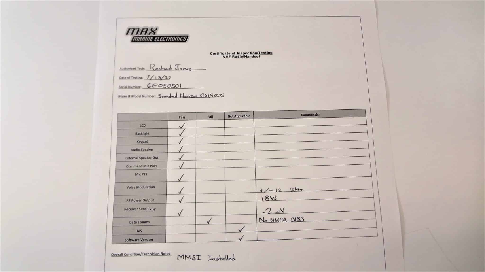 Standard Horizon QuestX GX1500S Submersible Marine VHF Radio Transceiver Unit Max Marine