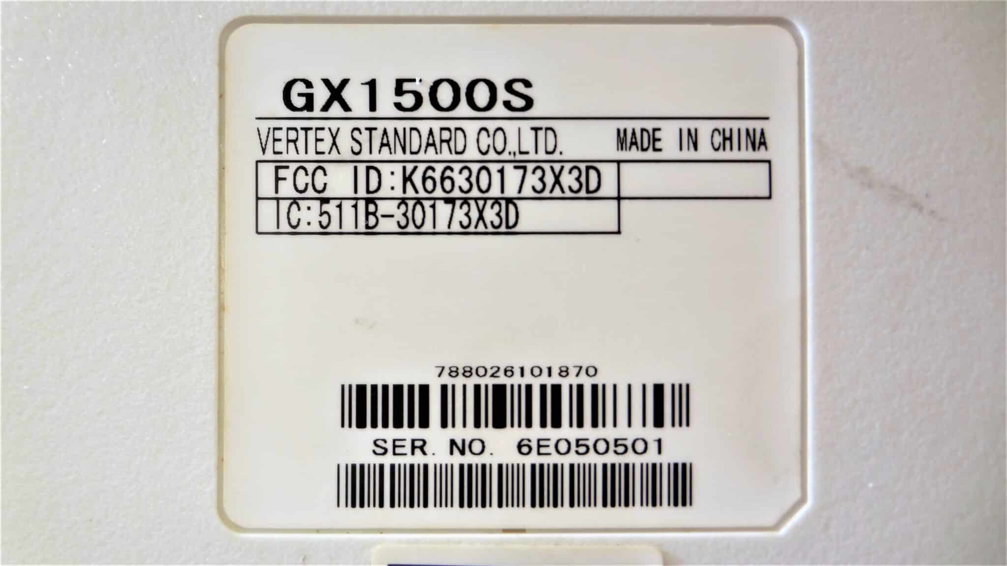 Standard Horizon QuestX GX1500S Submersible Marine VHF Radio Transceiver Unit Max Marine