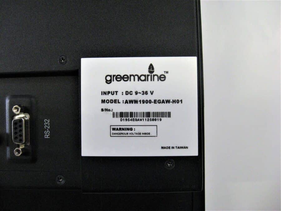 Green Marine AWM-1900 EGAW-H01 19” Marine Monitor w/ Cables * GOOD CONDITION * - Image 12