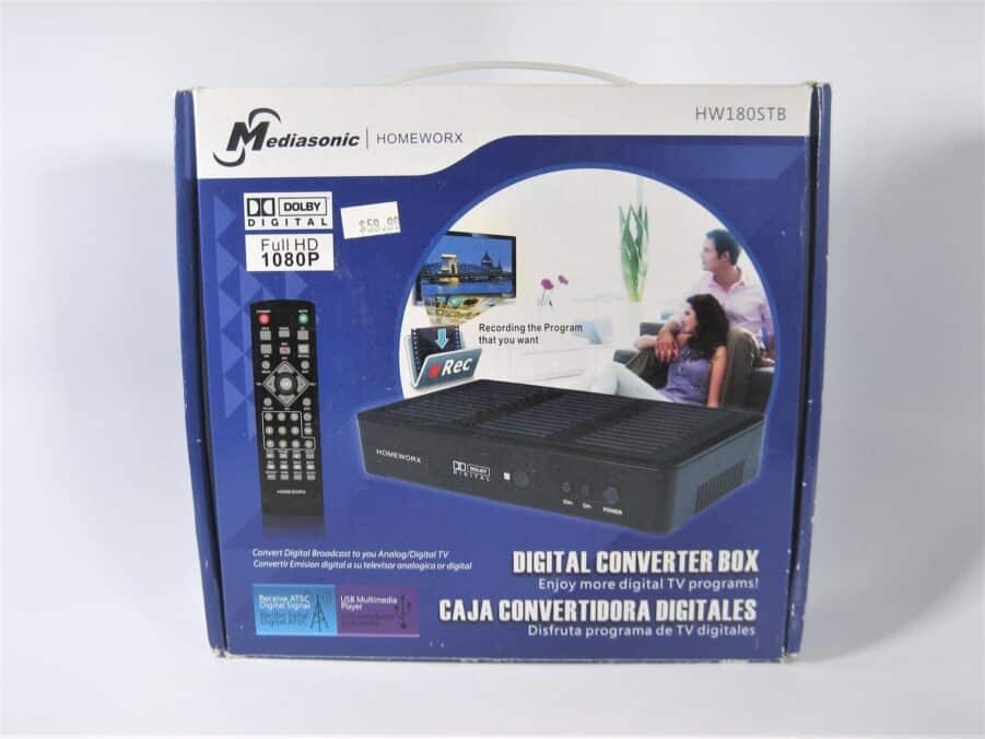 MediasonicHomeworx Digital Converter BoxHW180STB Full HD 1080pNew