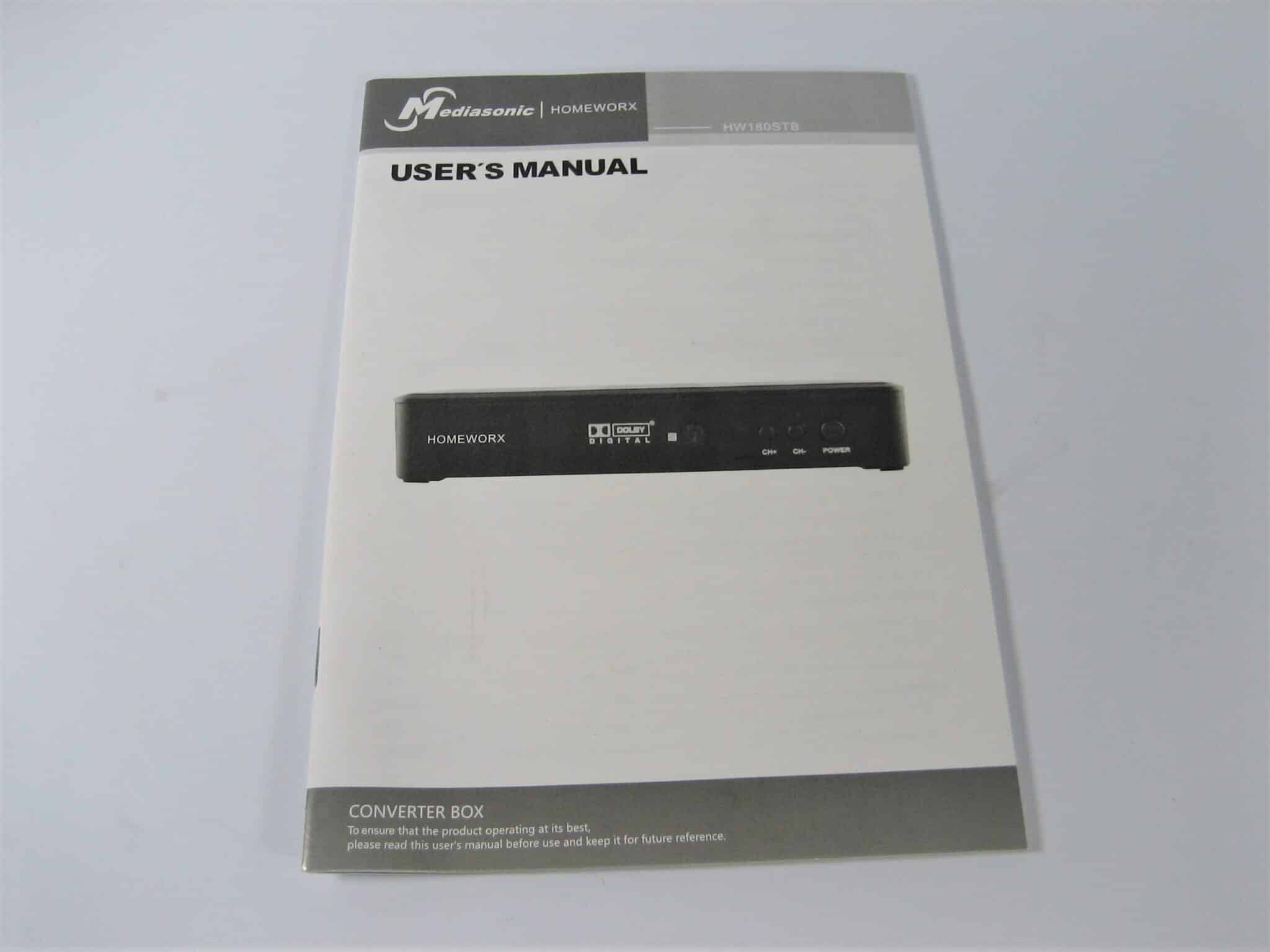 MediasonicHomeworx Digital Converter BoxHW180STB Full HD 1080pNew