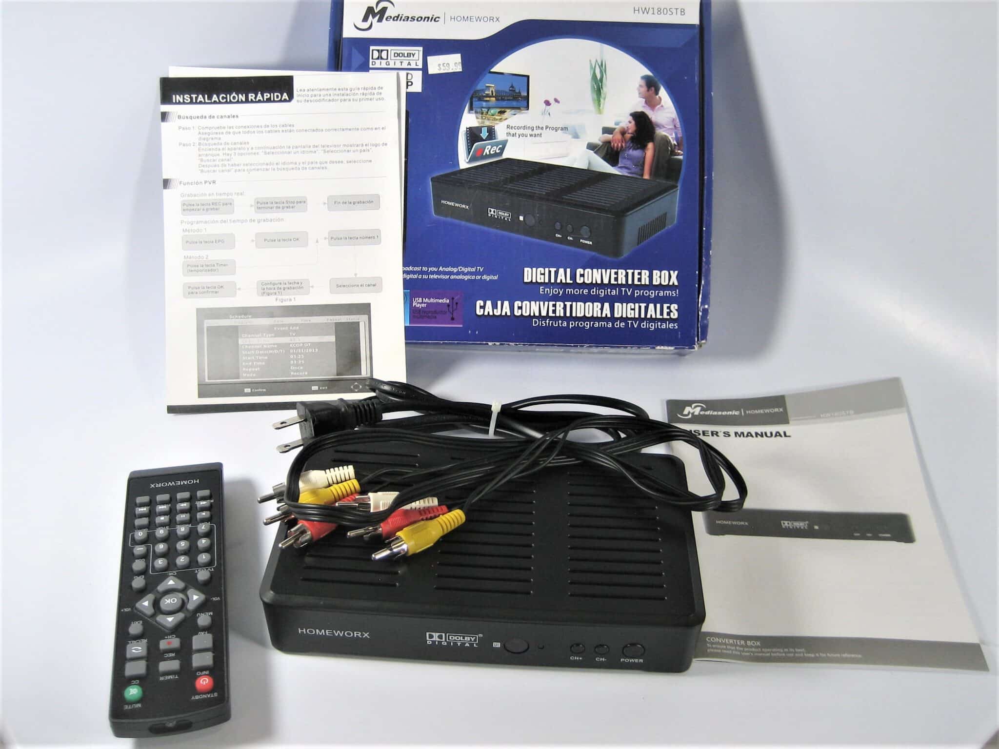 MediasonicHomeworx Digital Converter BoxHW180STB Full HD 1080pNew