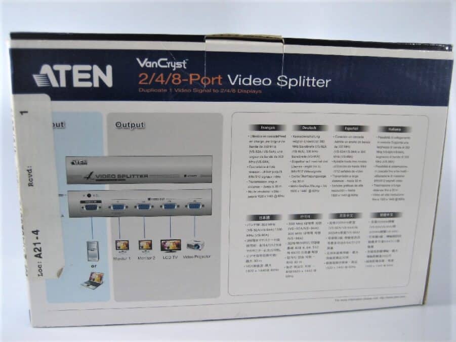 Aten - 4-port Video Splitter - VGA Input/Output - VS-94A - New - Free Shipping - Image 8