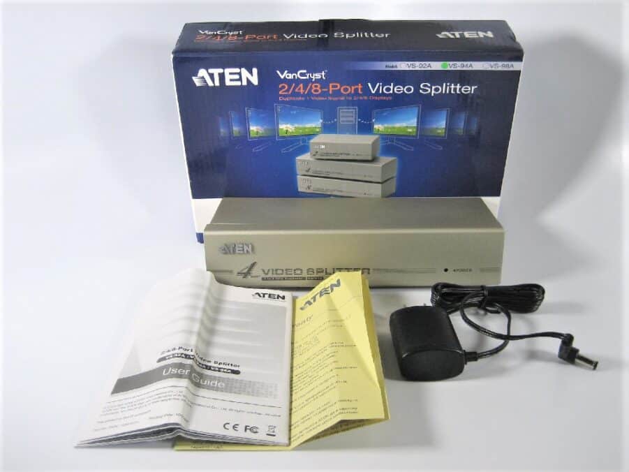 Aten - 4-port Video Splitter - VGA Input/Output - VS-94A - New - Free Shipping