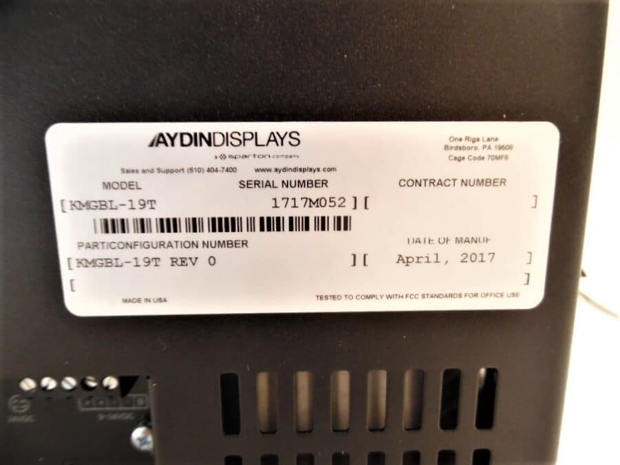 Aydin Displays - 19″ Glass Bridge - Touch Screen - Marine Monitor - (KMGBL-19T) - Image 10