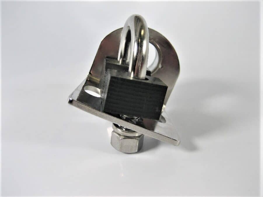 D. Lilly 106S Stainless Steel Rail Antenna Mount (7/8"-1" Rail) **New** - Image 5