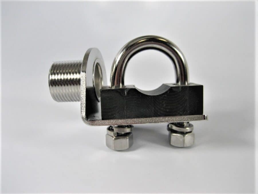 D. Lilly 106S Stainless Steel Rail Antenna Mount (7/8"-1" Rail) **New** - Image 4