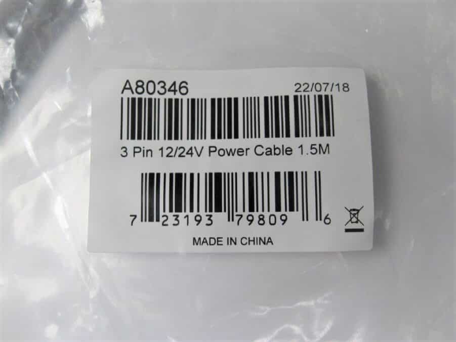 Raymarine 1.5m 3-Pin Power Cable - A80346 - For DSM300 30 250 / Classic Series *NEW* - Image 3