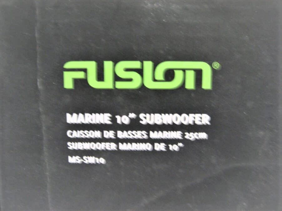 Fusion MSSW10 Marine Grade 400 W Subwoofer White Used Working