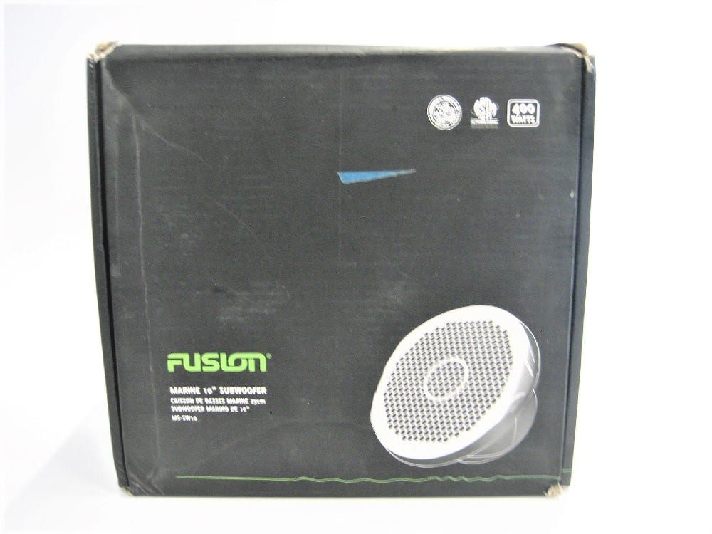 Fusion MSSW10 Marine Grade 400 W Subwoofer White Used Working