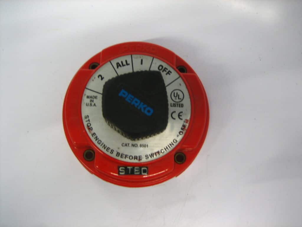 Perko Marine Battery Switch 8501 Good Working Order 12ALL Max