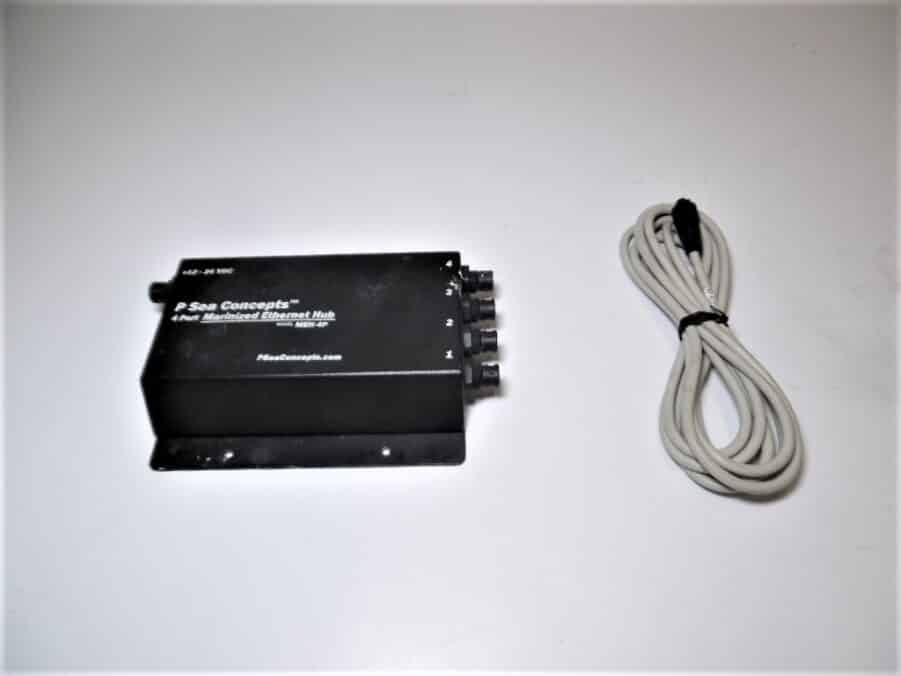 P Sea Concepts MEH-4P 4 Port Marinized Ethernet Hub for Furuno Navnet VX1/VX2