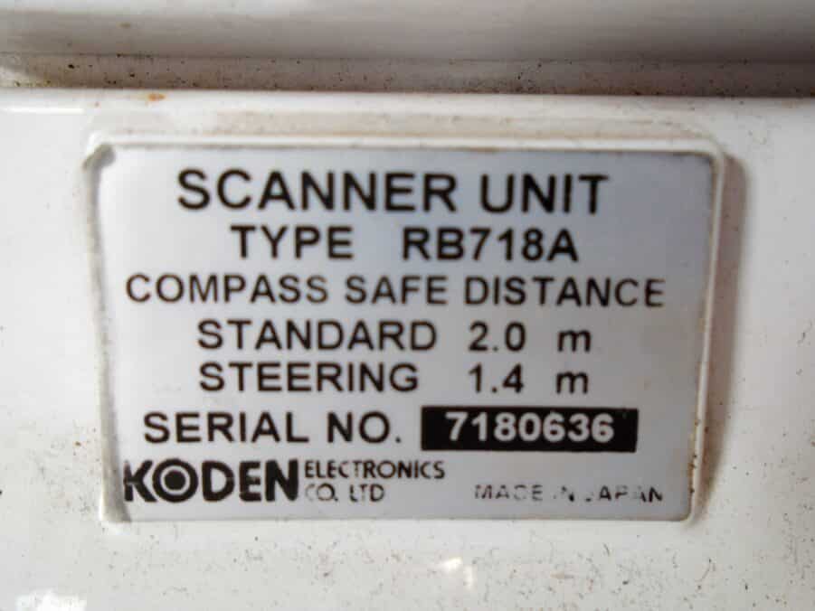 Simrad/Northstar/Koden RB718A 12kw O/A Radar Pedestal w/ 6' ANT - Bench Tested - Image 11