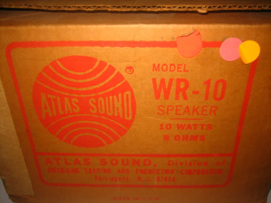Atlas Sound WR-10 10w 8ohm Loudspeaker - NEW IN BOX - Image 3
