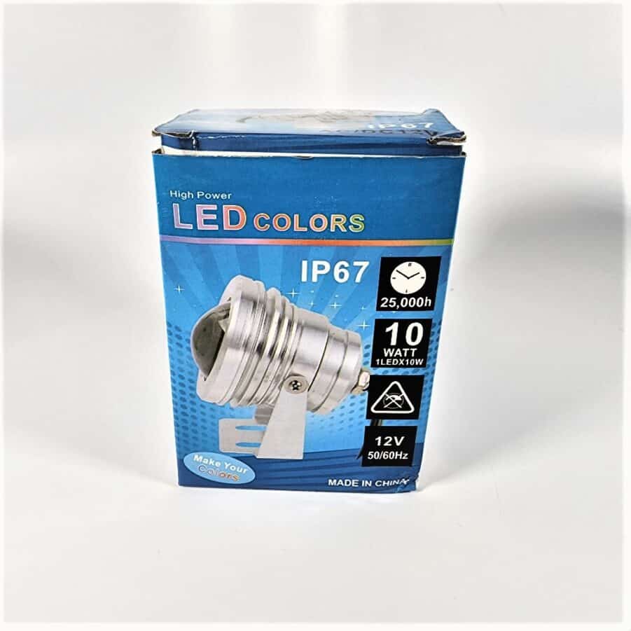 Water-Resistant LED Outdoor Spotlight 10W 12V With Remote Dimmable RGB - New - Image 8