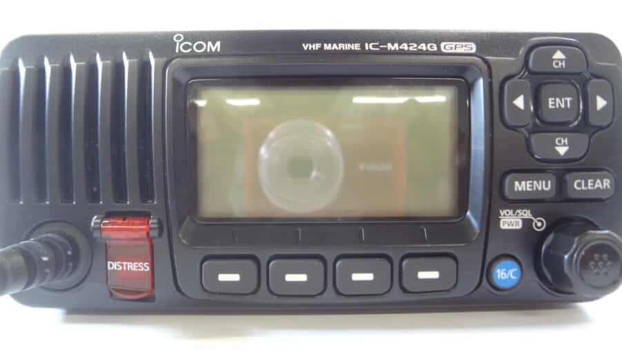 Icom IC-M424G Marine VHF Radio Transceiver Unit w/ HM-205B Mic - Image 2