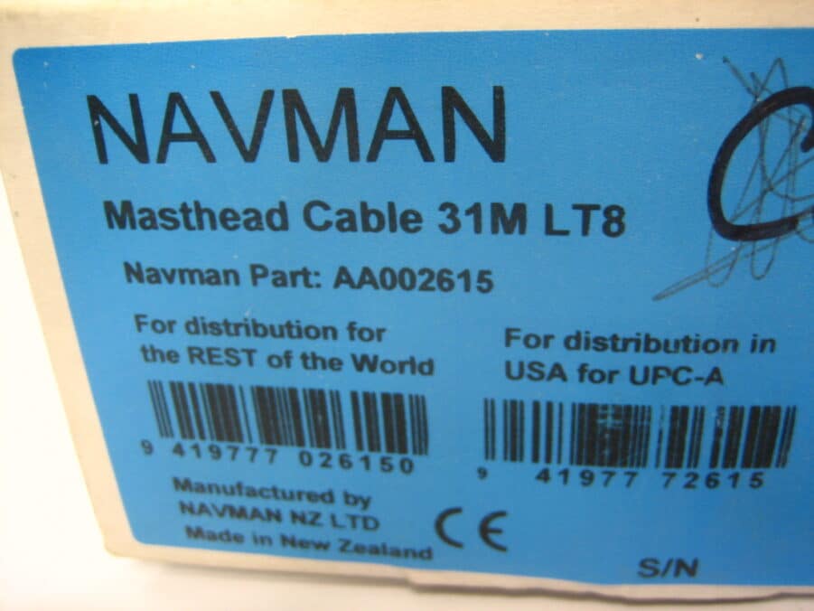 Navman 31m LT8-LT8 8-Pin Red Collar Masthead Cable - 8 Pin - CUT - AA002615 - Image 3