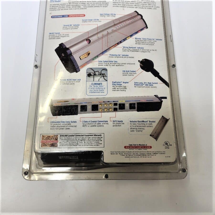 Monster Power Home Theatre Powerbar 1100 2775 Joules New Free