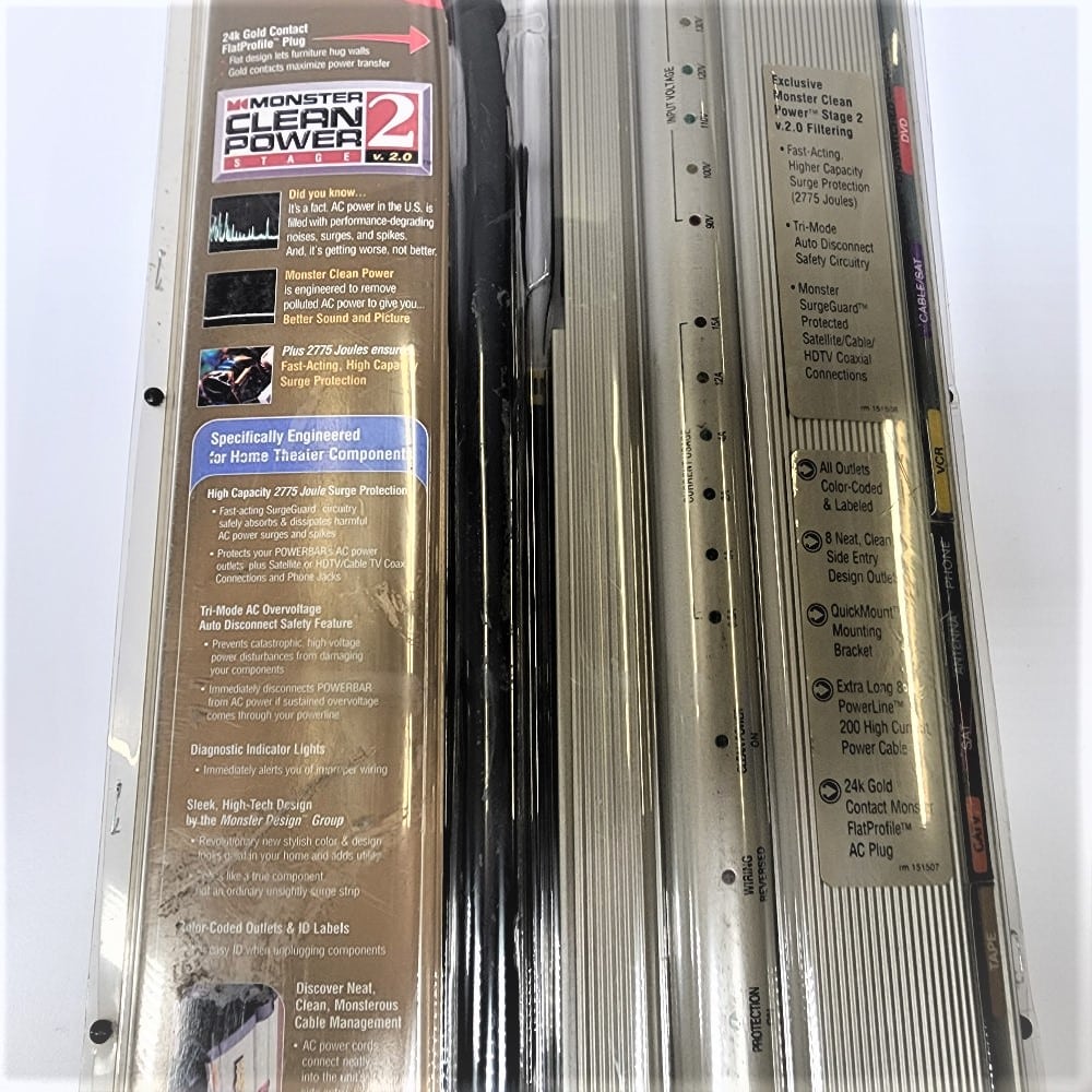 Monster Power Home Theatre Powerbar 1100 2775 Joules New Free