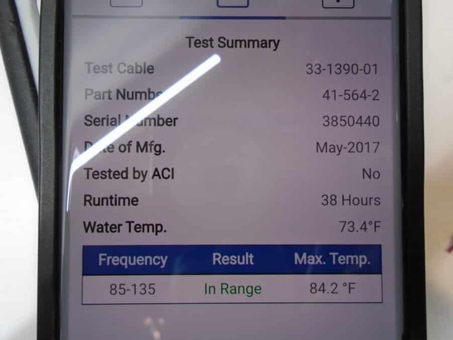Airmar B175M-0 Bronze CHIRP Transducer TESTED - Garmin 8 Pin Blue - Image 3