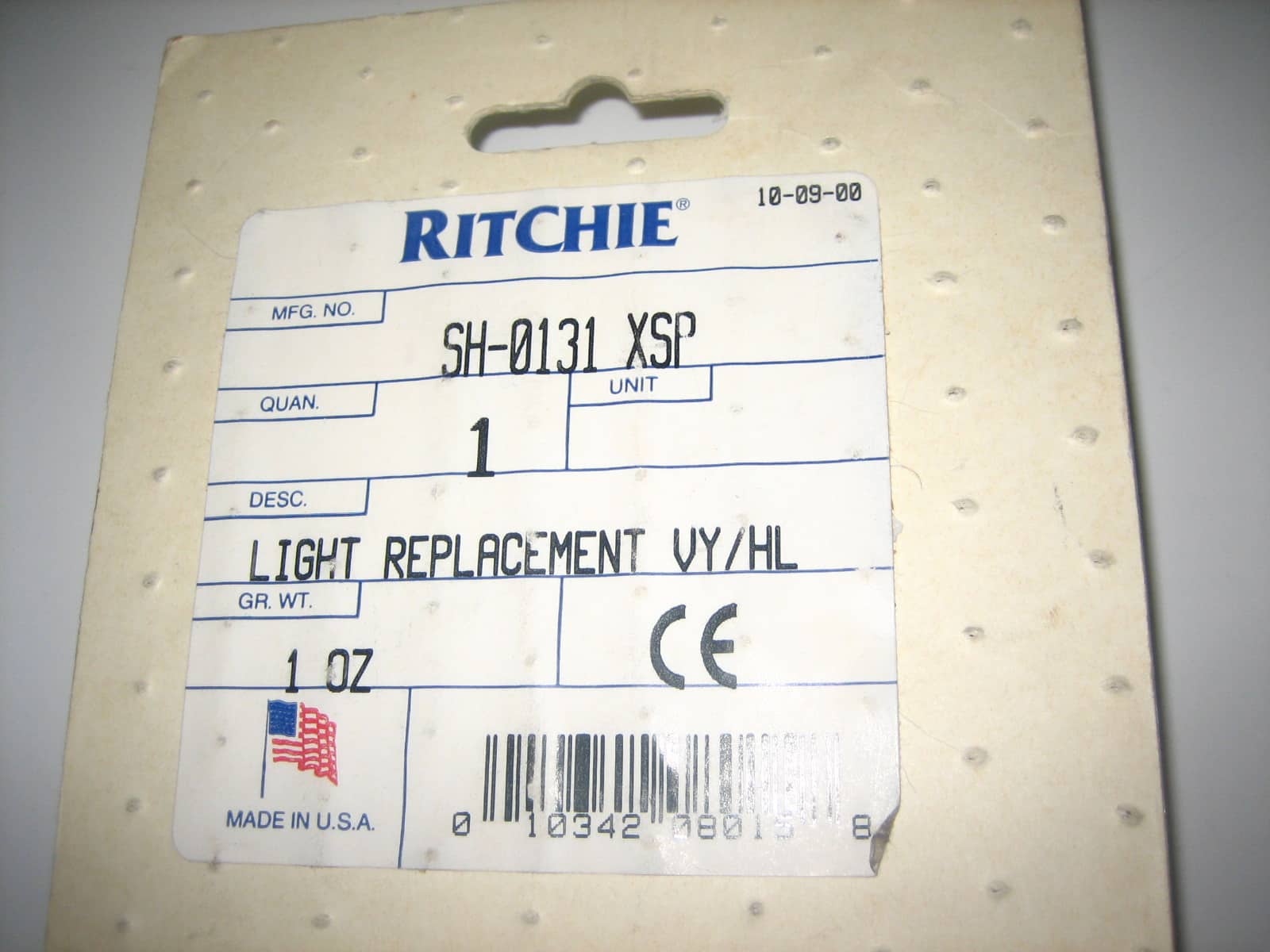 Ritchie SH0131XSP Green LED Compass Light Wire Kit for VY/HL Combi