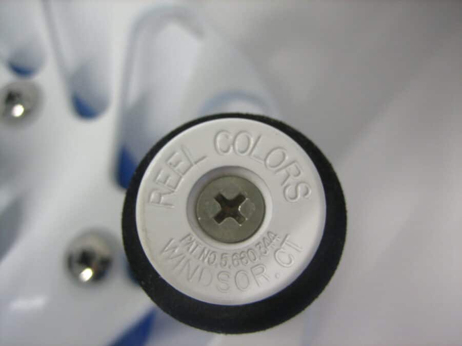 Reel Colors Pancake Teaser Reel 10-Inch - *NEW* - White Powder Coat - Image 3