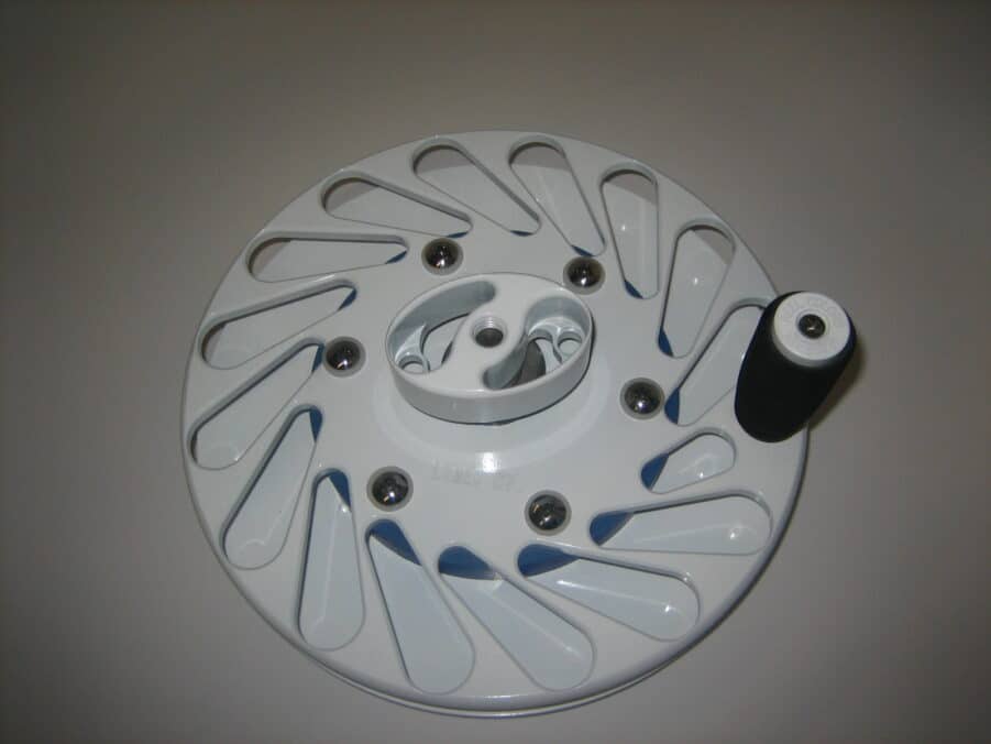 Reel Colors Pancake Teaser Reel 10-Inch - *NEW* - White Powder Coat