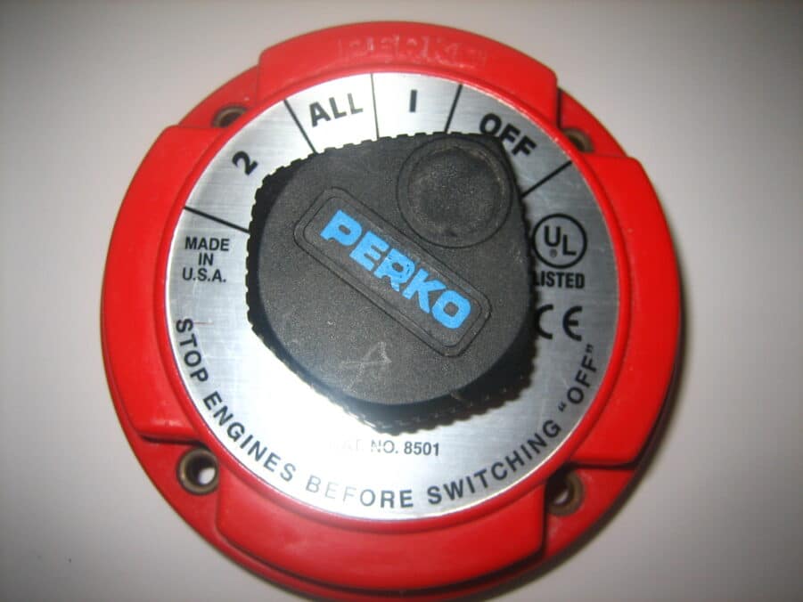 Perko Marine Battery Switch 8501 Good Working Order 12ALL Max