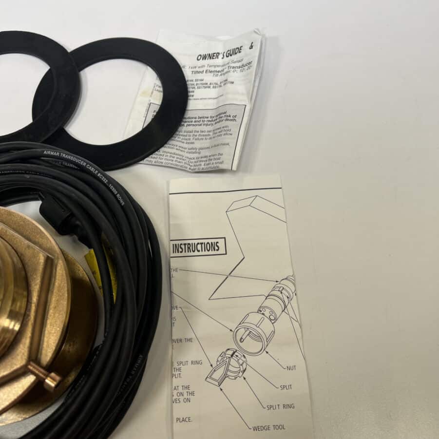 Raymarine B164-20-RAY Bronze Transducer TESTED Fits DSM300 CP300 370 *COMPLETE* - Image 10