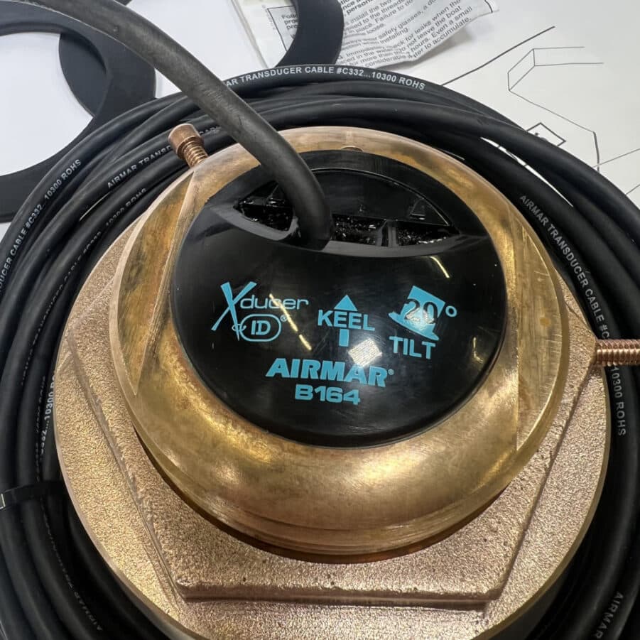 Raymarine B164-20-RAY Bronze Transducer TESTED Fits DSM300 CP300 370 *COMPLETE* - Image 9