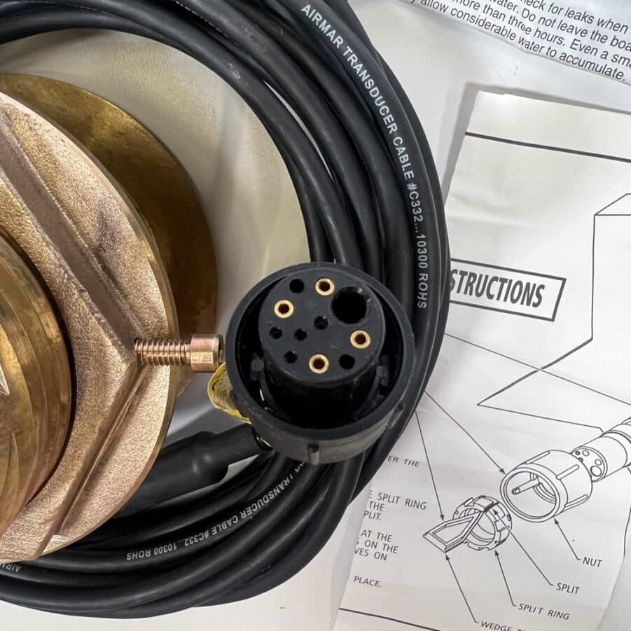 Raymarine B164-20-RAY Bronze Transducer TESTED Fits DSM300 CP300 370 *COMPLETE* - Image 6