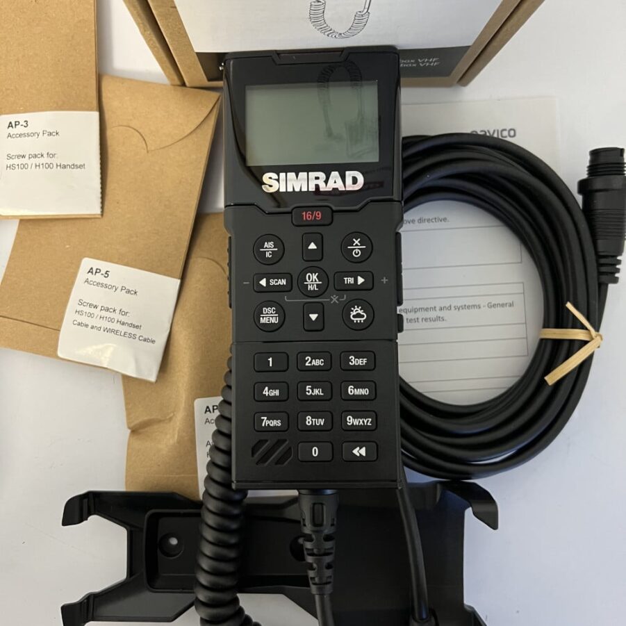 Simrad HS100 VHF Wired Handset For RS100 Marine Radio Transceiver