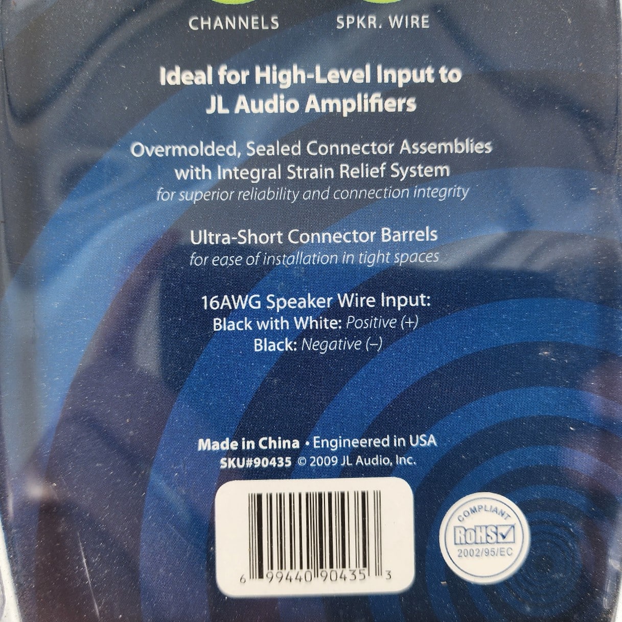 Jl audio xd clraic2 sw rca to speaker wire adaptor new old stock