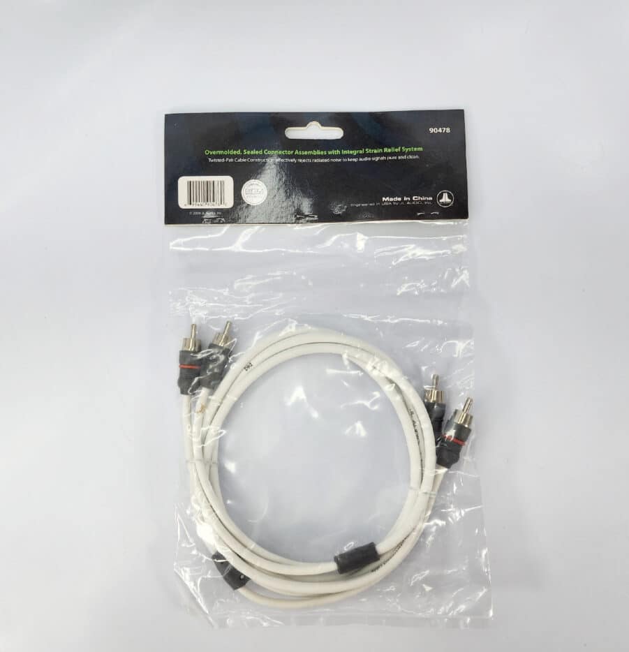 thumbnail image 2 of JL Audio Marine XMD-WHTAIC2-3 3ft 2-Channel RCA Interconnect Cable NEW 2 of 6