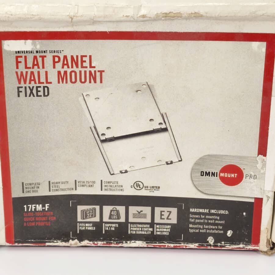 Omni Mount Pro 17FM-F Small Fixed Flat Panel Mounting Kit -Silver-Used-Free Ship - Image 12