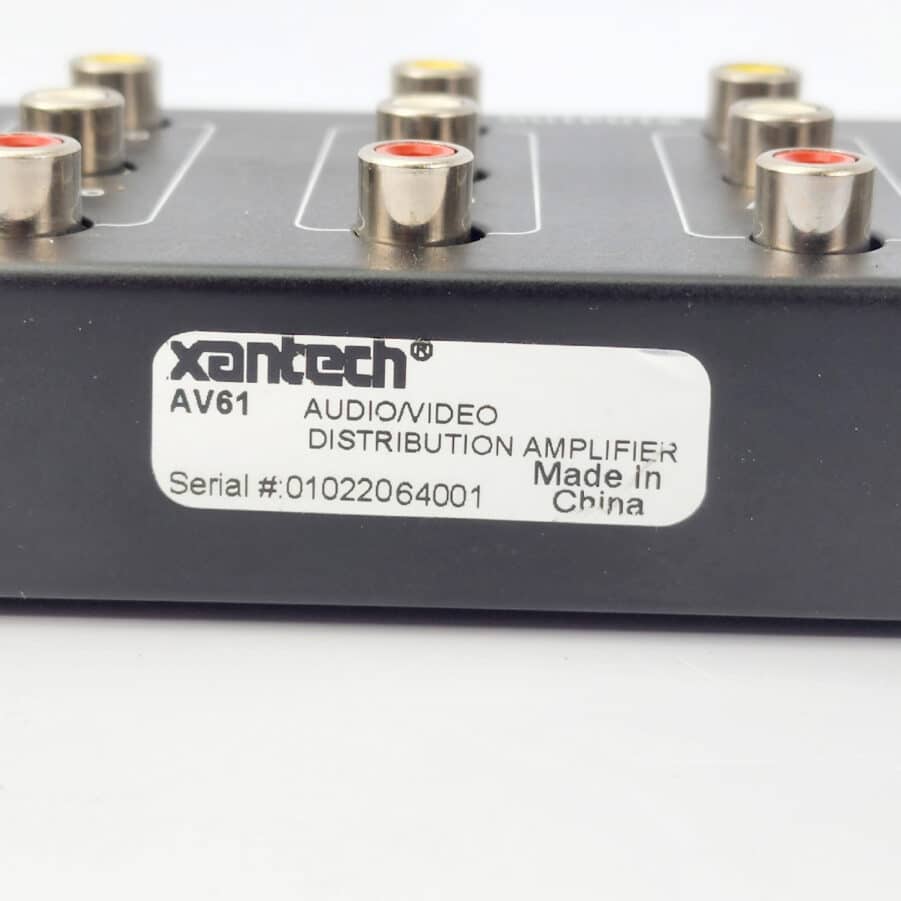 Xantech - AV61 Audio/Video 6-Way Distribution Amplifier - Used - Tested/Working - Image 6