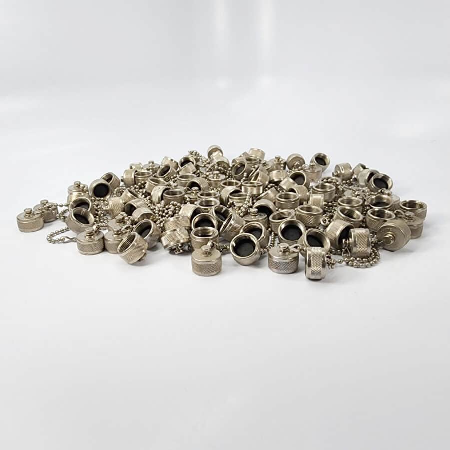 Amphenol 83-1AC *NEW LOT OF 100* Screw-on Protective Dust Cap - UHF SO239 UG363 - Image 2